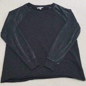 American Eagle Sweatshirt with Velvet Sleeves